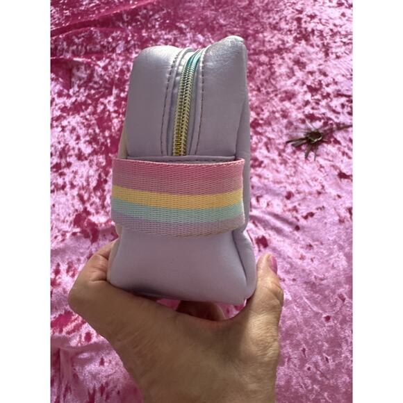 Purple Tie Dye Cosmetic Bag Glitter "Stuff" Cute Girly Makeup Toiletry - Picture 2 of 7